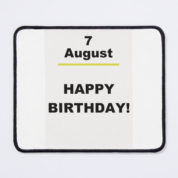 Item preview, Minimalist Happy Birthday Design — August 7 designed and sold by ariksworld.