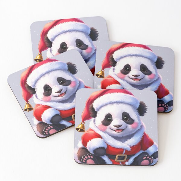 Item preview, Cute panda baby in a Santa Claus costume designed and sold by mywhimsicalworld7.