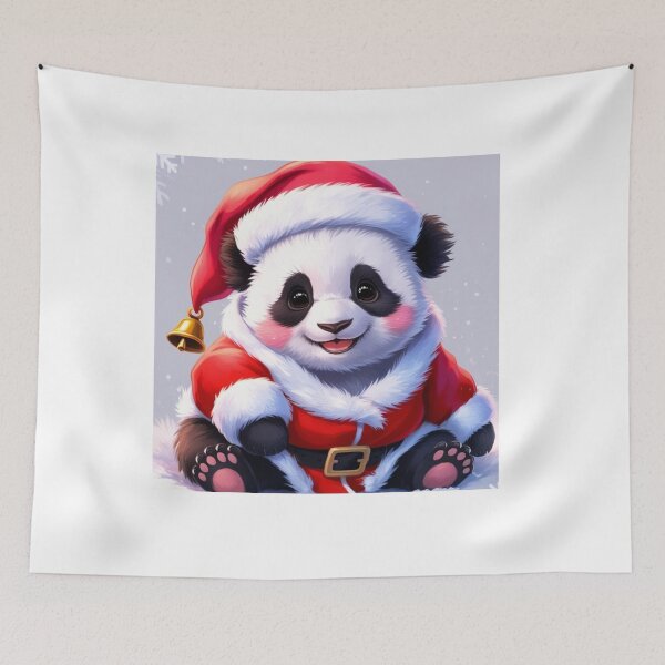 Item preview, Cute panda baby in a Santa Claus costume designed and sold by mywhimsicalworld7.