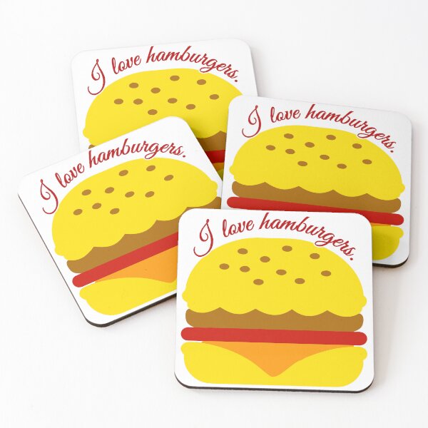 Item preview, I Love Hamburgers" Fun Foodie Script Graphic designed and sold by Jirada.