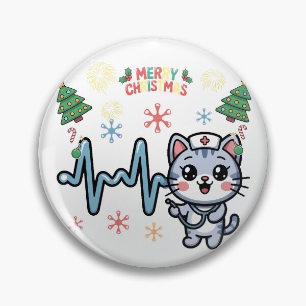 Item preview, Heartbeat Cat Lover Animal Nurse Cat Christmas designed and sold by Brettgison.