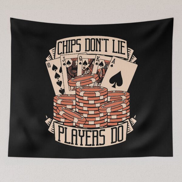 Item preview, Chips Don't Lie Players Do Poker Hands Texas Holdem Poker designed and sold by ToriCarylon.