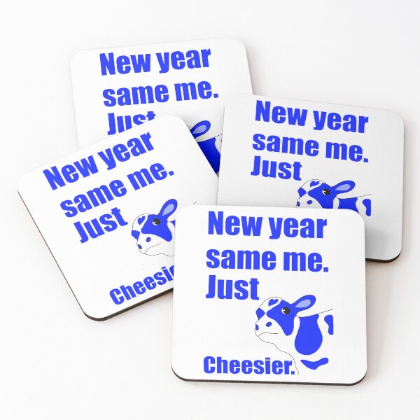 Item preview, New Year Same Me, Just Cheesier – Funny Cow Pun designed and sold by lifestylecreep.