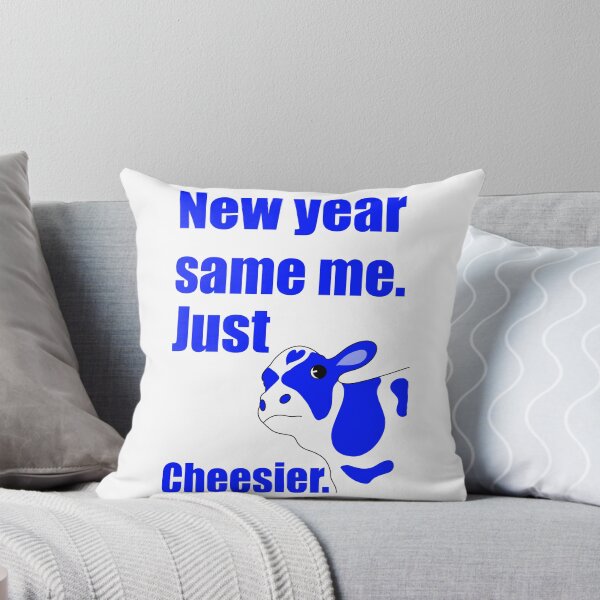 Item preview, New Year Same Me, Just Cheesier – Funny Cow Pun designed and sold by lifestylecreep.