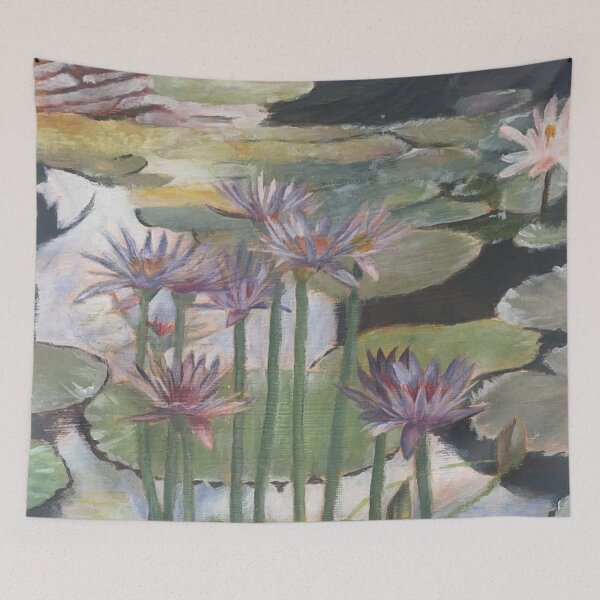 Item preview, lily pond painting designed and sold by June Clancy.