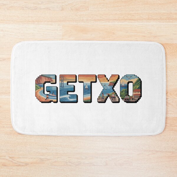 Item preview, Getxo Pixel Art - Coastal Town Lettering Design designed and sold by CircinusStore.