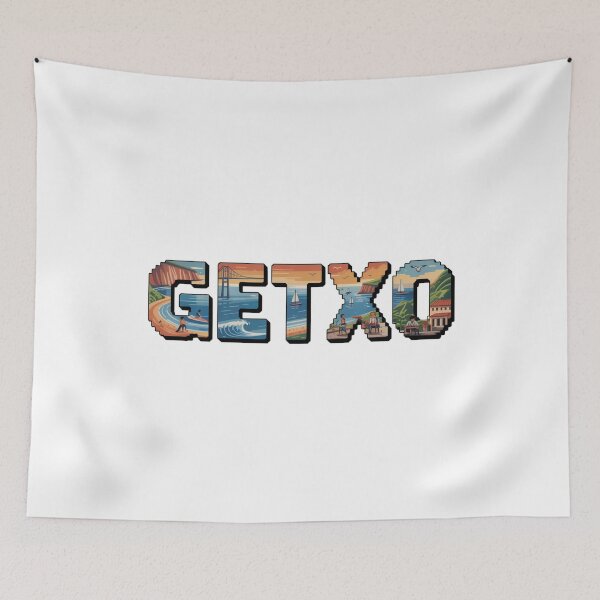 Item preview, Getxo Pixel Art - Coastal Town Lettering Design designed and sold by CircinusStore.