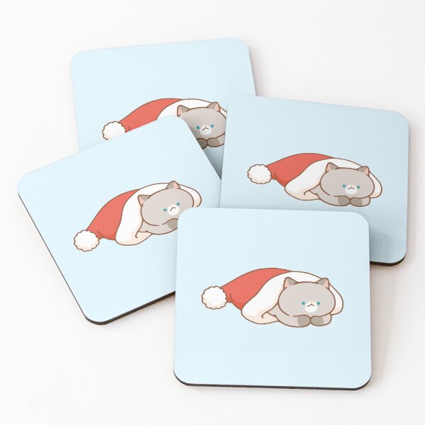 Item preview, Cat in Christmas Santa Hat designed and sold by salposi.