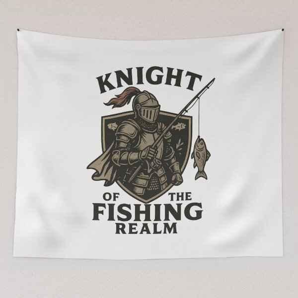 Item preview, Knight of the Fishing Realm – Medieval Warrior Angler designed and sold by SidTastic .