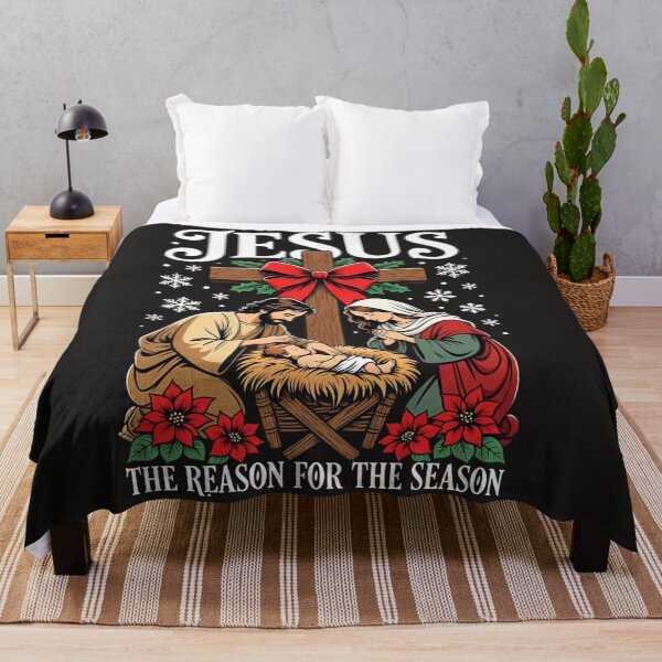 Item preview, Jesus Is The Reason For The Season Christmas Tee designed and sold by Clairenity Studio.