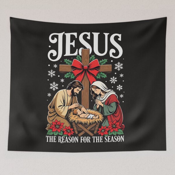 Item preview, Jesus Is The Reason For The Season Christmas Tee designed and sold by Clairenity Studio.