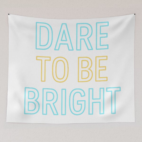 Item preview, Dare To Be Bright Neon Glow Art designed and sold by HiteshArt111.