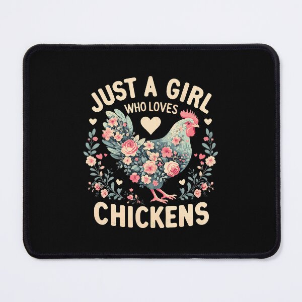 Item preview, Floral Farmer Funny Just A Girl Who Loves Chickens designed and sold by MarianMartha.