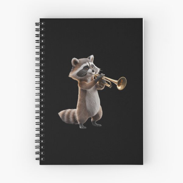 Item preview, Raccoon Playing Trumpet Funny Trumpet Band Raccoon Trumpeter designed and sold by ToriCarylon.