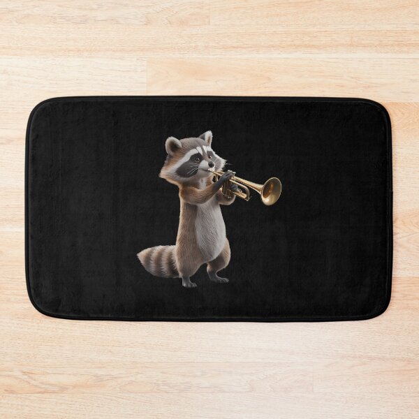 Item preview, Raccoon Playing Trumpet Funny Trumpet Band Raccoon Trumpeter designed and sold by ToriCarylon.