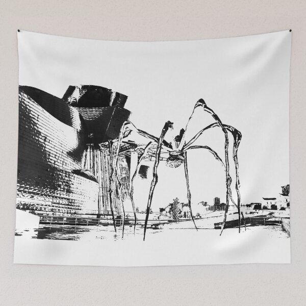 Item preview, Guggenheim Museum Bilbao and the spider Mama. Basque Country, Euskadi, Spain. designed and sold by Rebeldía Pura.