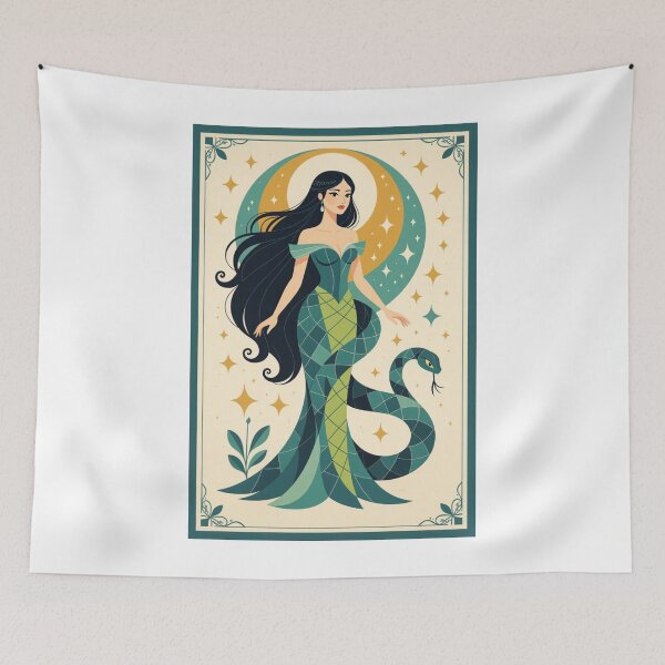 Item preview, Mystical Woman With A Serpent Tail designed and sold by ArtQueen777.