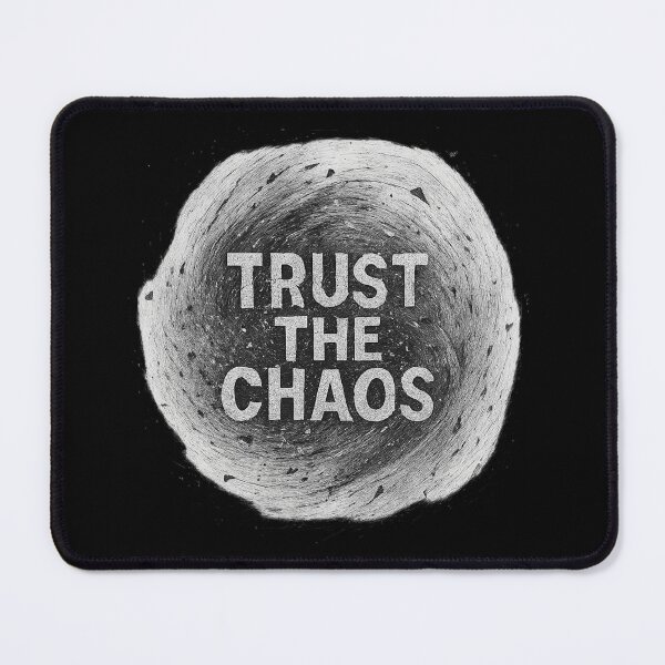 Item preview, Trust the Chaos - Abstract Vortex Typography designed and sold by MKreative Studio.