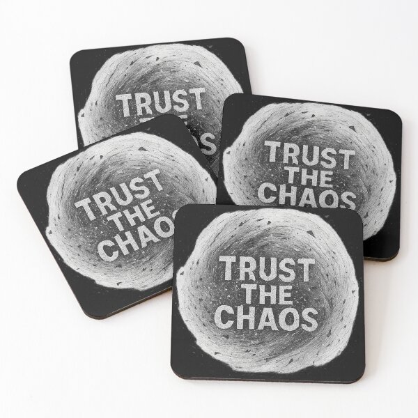 Item preview, Trust the Chaos - Abstract Vortex Typography designed and sold by MKreative Studio.