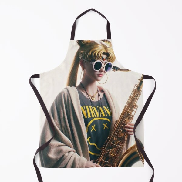 Item preview, "Sax Senshi Sleigh-Fi: Moon Prism Bebop Activate!" designed and sold by Print Fiction.