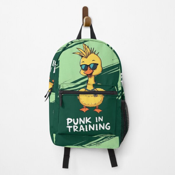 Item preview, Punk in Training – Cute Punk Duck Cartoon designed and sold by Amplify-n-Co.