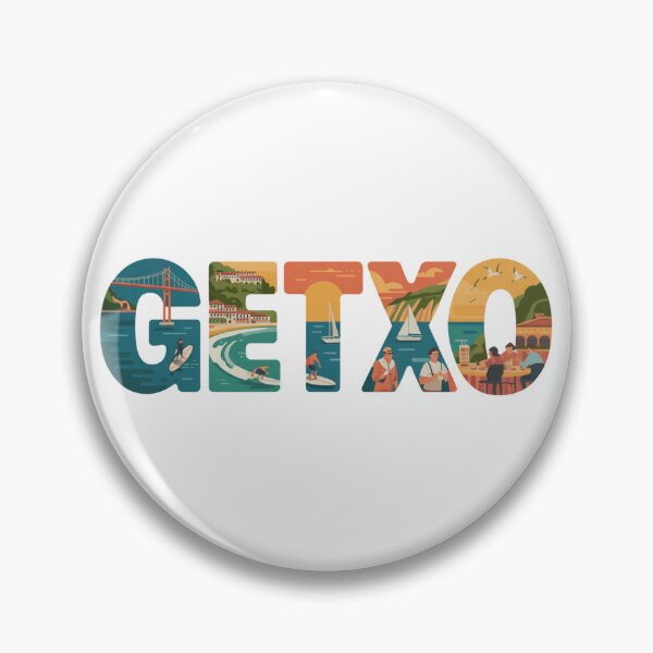 Item preview, Getxo España Art - Coastal Town Lettering Design designed and sold by CircinusStore.