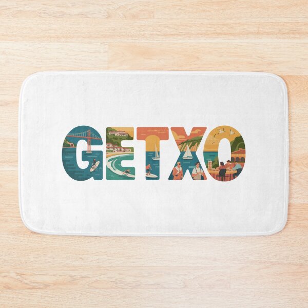 Item preview, Getxo España Art - Coastal Town Lettering Design designed and sold by CircinusStore.