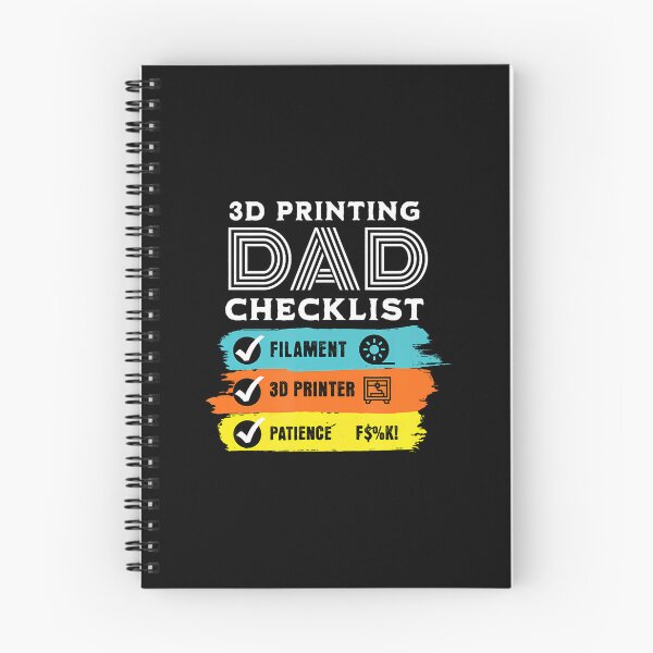 Item preview, 3D Printer Dad Checklist Fathers Funny Maker Patience Joke designed and sold by ToriCarylon.