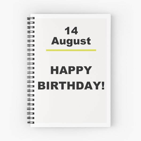 Item preview, Minimalist Happy Birthday Design — August 14 designed and sold by ariksworld.