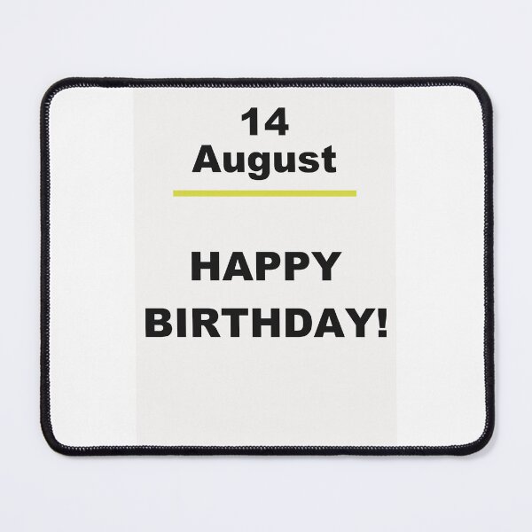 Item preview, Minimalist Happy Birthday Design — August 14 designed and sold by ariksworld.