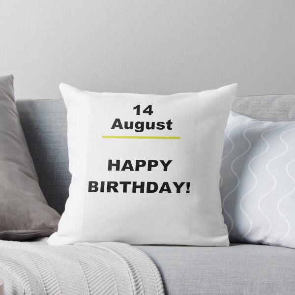 Item preview, Minimalist Happy Birthday Design — August 14 designed and sold by ariksworld.