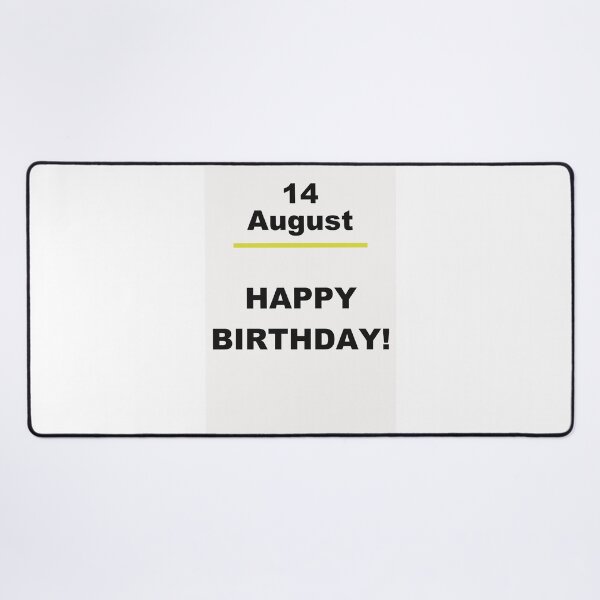 Item preview, Minimalist Happy Birthday Design — August 14 designed and sold by ariksworld.