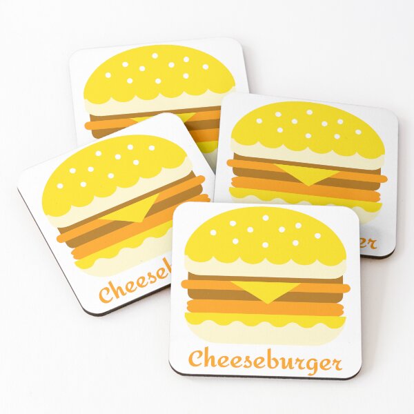 Item preview, Flat Design Cheeseburger Vector Illustration designed and sold by Jirada.