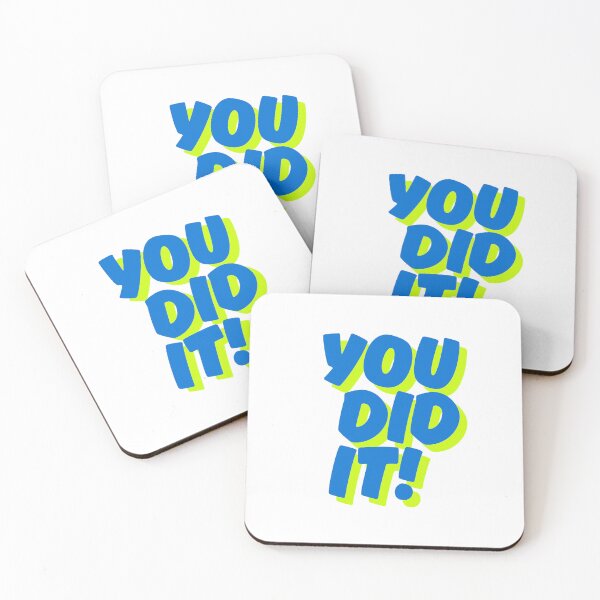 Item preview, You Did It! – Positive Motivational Celebration Design designed and sold by KrumaiFC.