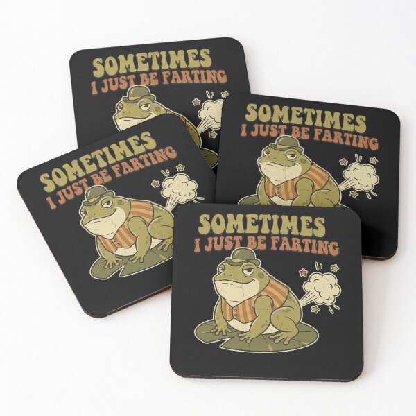 Item preview, Sometimes I Just Be Farting Funny Vintage Frog designed and sold by Azrora.