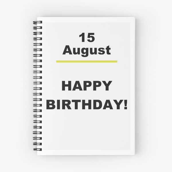 Item preview, Minimalist Happy Birthday Design — August 15 designed and sold by ariksworld.