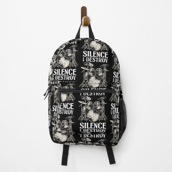 Item preview, Funny Drummer Saying I Destroy Silence Drum Set Drums designed and sold by MarianMartha.