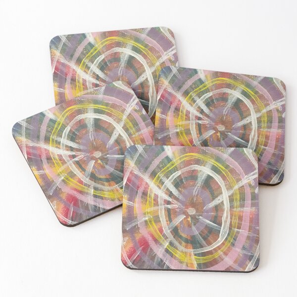 Item preview, rainbow acrylic swirl painting designed and sold by June Clancy.