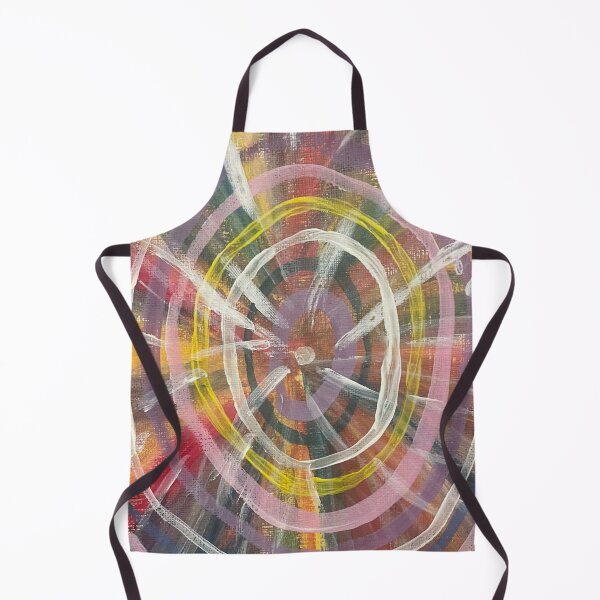 Item preview, rainbow acrylic swirl painting designed and sold by June Clancy.
