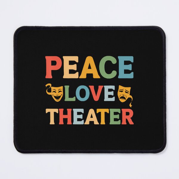 Item preview, Peace Love Theater Retro Theater Nerd Drama Lover designed and sold by KristinTara.