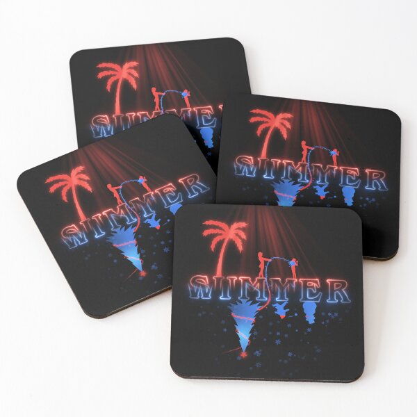 Item preview, Upside Down Seasons – “Summer / Winter” Retro Neon Stranger Vibes Design designed and sold by Mavric Design.