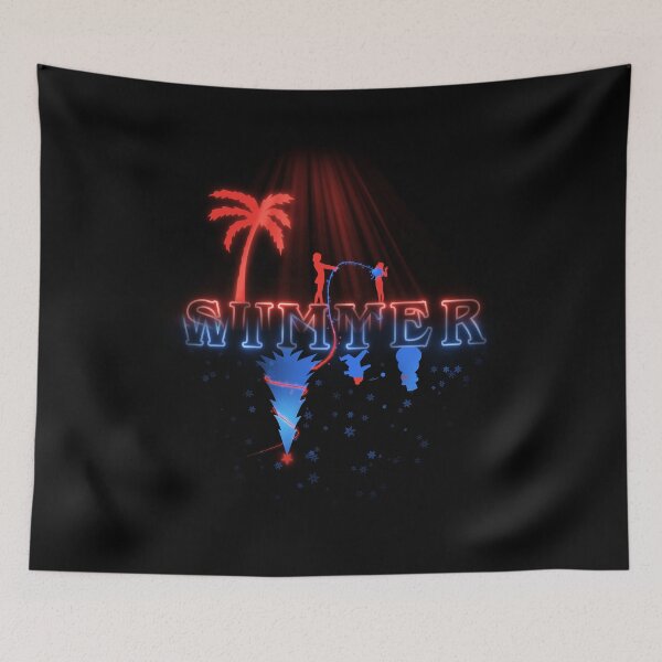 Item preview, Upside Down Seasons – “Summer / Winter” Retro Neon Stranger Vibes Design designed and sold by Mavric Design.