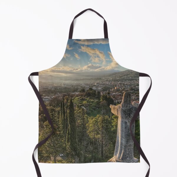 Item preview, Ascoli Piceno, panoramic view of an Italian capital at dawn in the Marche region, Italy. designed and sold by FlyFoxDrone.