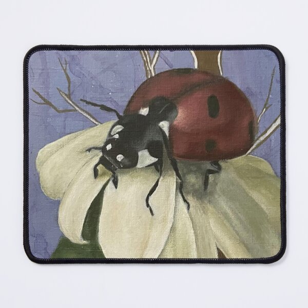 Item preview, ladybug on a daisy painting designed and sold by June Clancy.