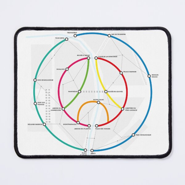 Item preview, Paris Subway Map – PSG Football Style designed and sold by Mavric Design.