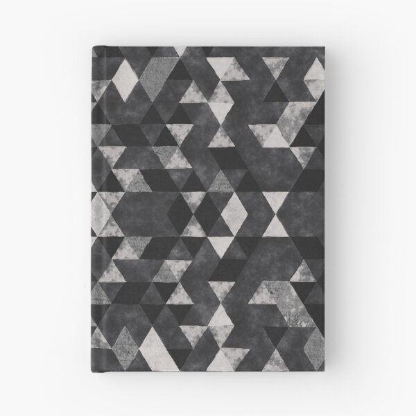 Item preview, Monochrome Geometric Triangles Pattern designed and sold by Petra Lang.