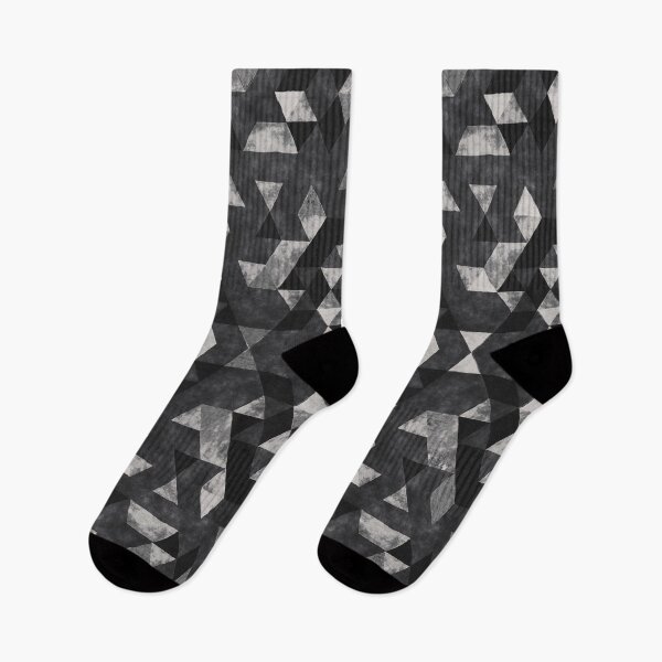 Item preview, Monochrome Geometric Triangles Pattern  designed and sold by Petra Lang.