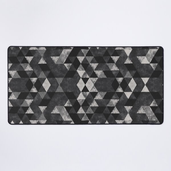 Item preview, Monochrome Geometric Triangles Pattern designed and sold by Petra Lang.
