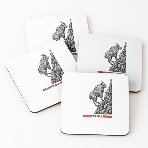 Item preview, Anti-Gravity Mountain Goat - Funny Rock Climbing & Hiking Design designed and sold by The Miracle of Wildlife.