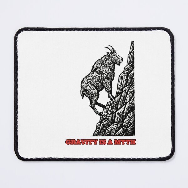 Item preview, Anti-Gravity Mountain Goat - Funny Rock Climbing & Hiking Design designed and sold by The Miracle of Wildlife.
